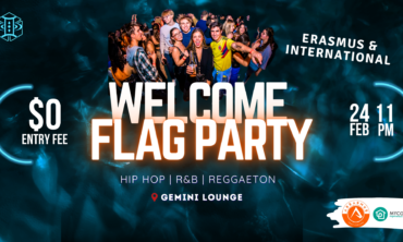Welcome Flag Party by Areasmus | Free entrance